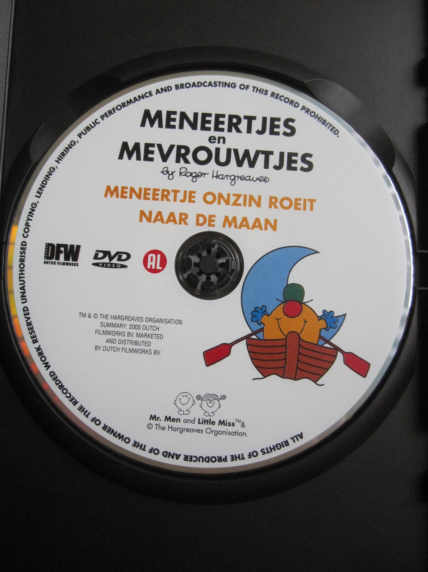 Meneertjes en mevrouwtjes Meneertje onzin roeit naar de maan