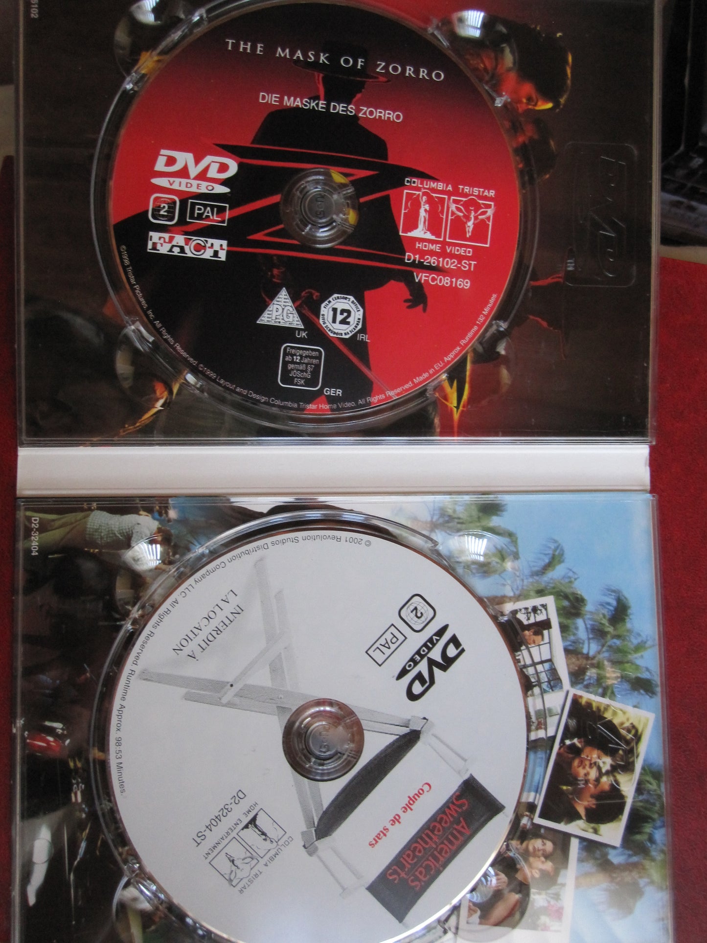 The Mask of Zorro + America's Sweethearts (2 disc)