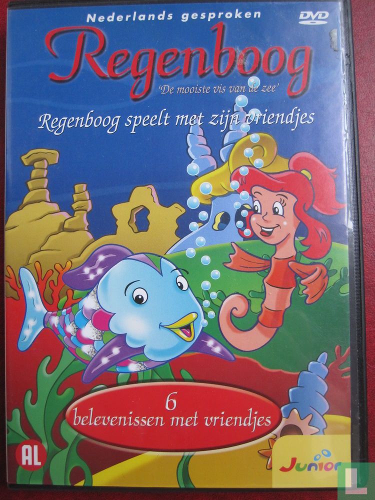 Regenboog speelt met zijn vriendjes