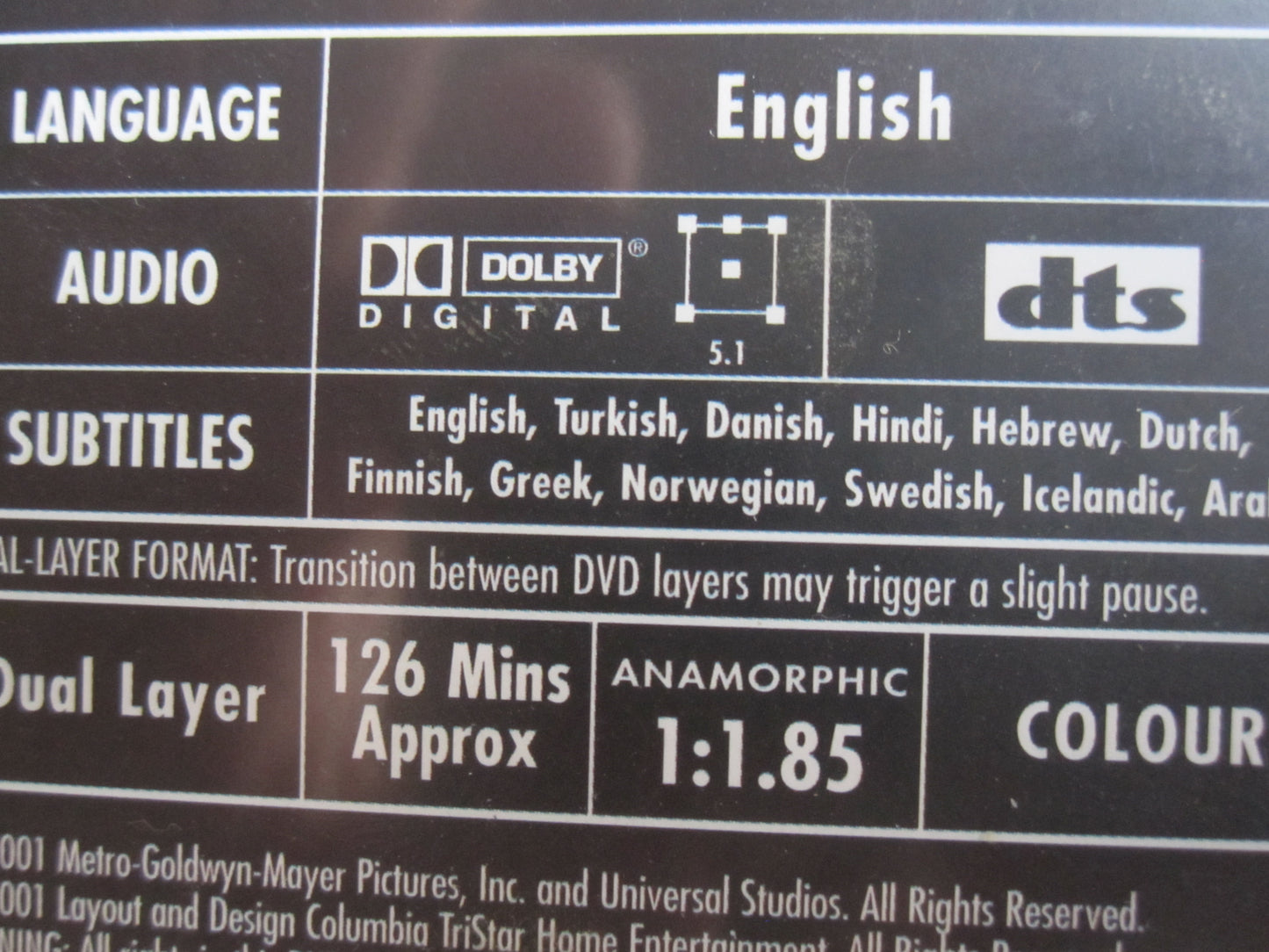 Hannibal (2001) 2 disc