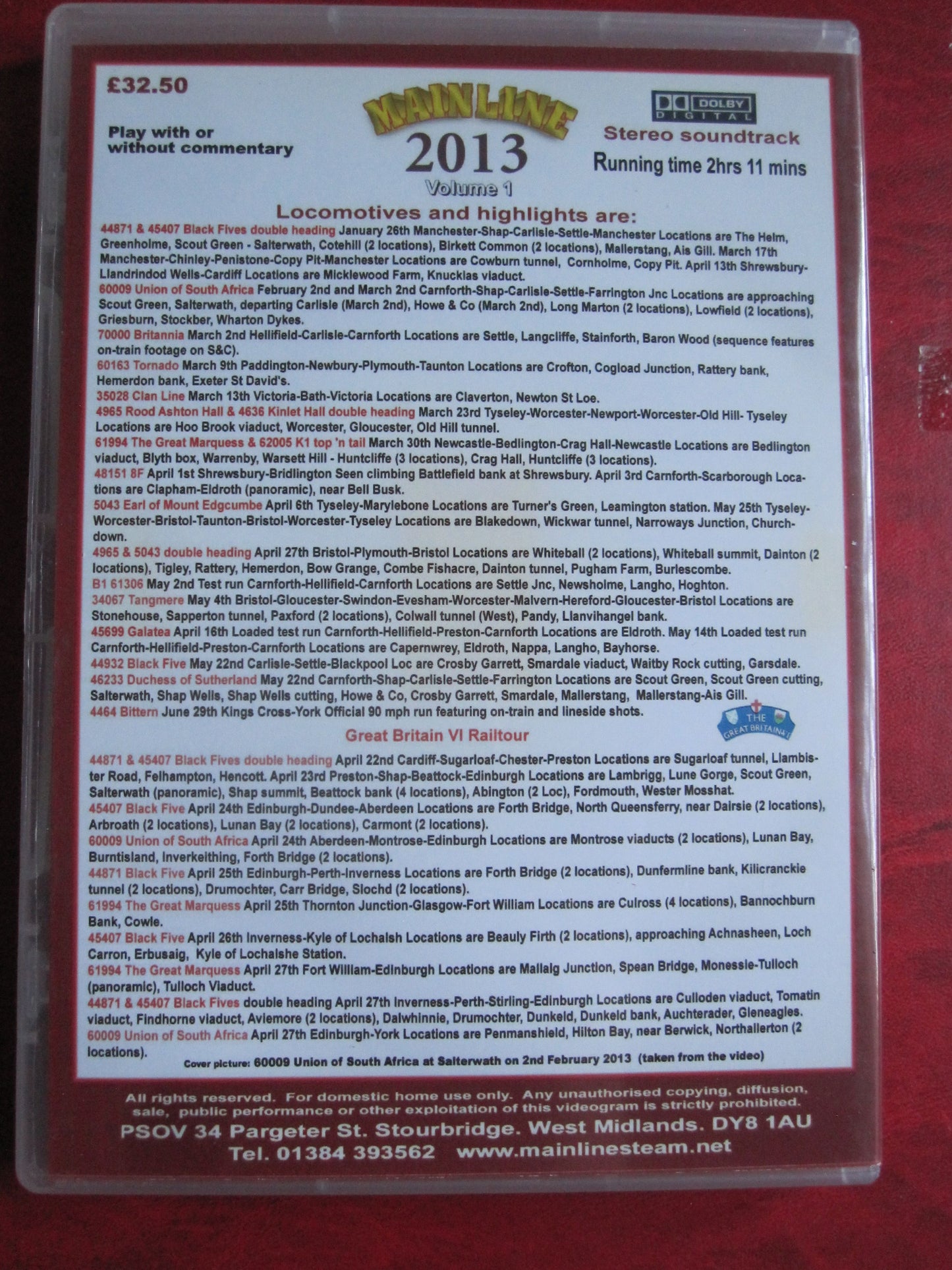 Mainline 2013 volume 1 (Blu-Ray)