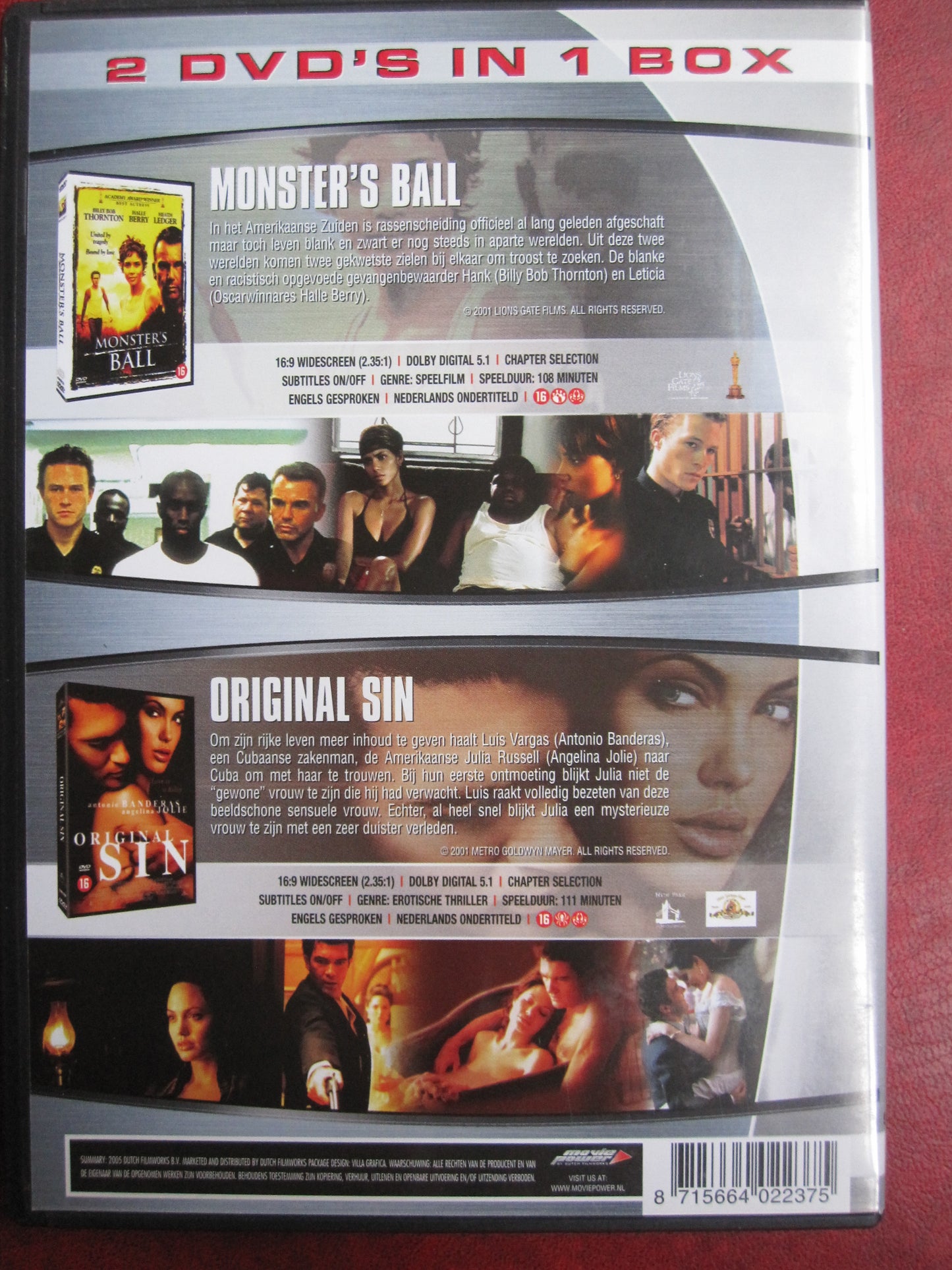 Monster's Ball + Original Sin (2 disc)