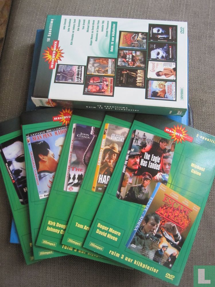 The Jack Bull + Gunfight + Hard Country + End of Innocence + The Eagle has Landed + Escape to Athena + Shanghai Surprise + Goosed + Halloween 4 + Halloween 5 [volle box]