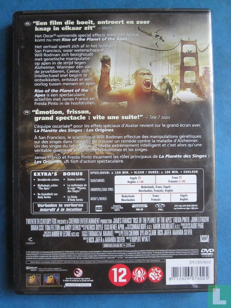 Rise of the Planet of the Apes / La planète des singes les origines