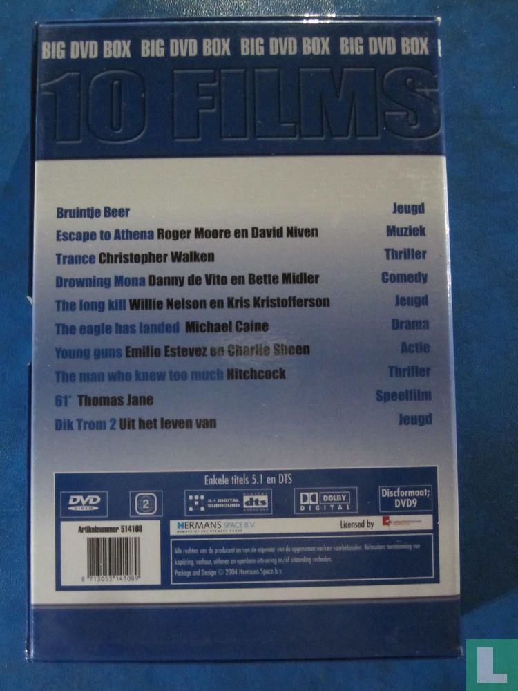 Bruintje Beer + Escape to Athena + Trance + Drowning Mona + The Long Kill + The Eagle has Landed + Young Guns + The Man who Knew Too Much + 61* + Dik Trom 2