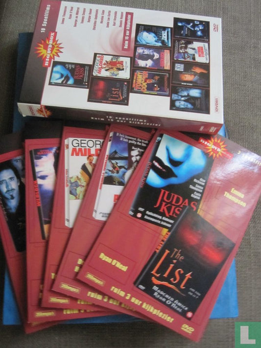 Judas Kiss + The List + George & Mildred + Tommy Cooper + Wedlock + Shaded Places + Zandalee + Blue Steel + Physical Evidence + The Speading Ground [volle box]