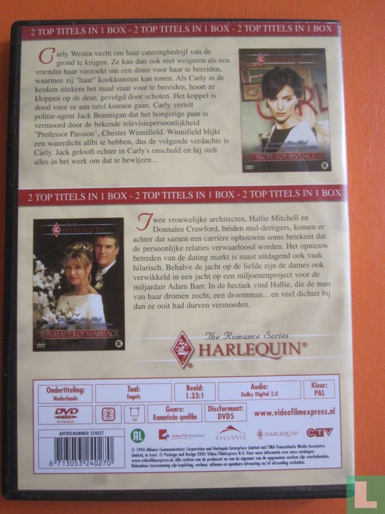 Recipe for revenge + This Matter of Marriage