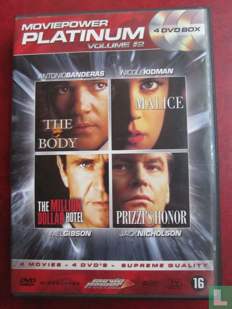 The Body + Malice + The Million Dollar Hotel + Prizzi's Honor