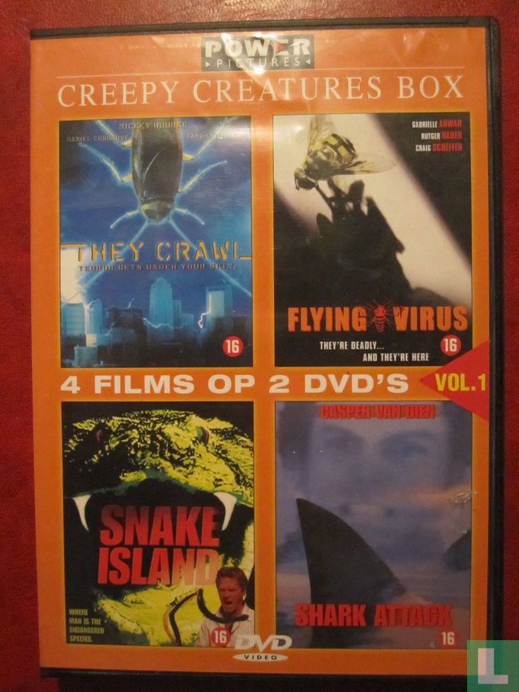 They crawl + Flying Virus + Snake Island + Shark Attack