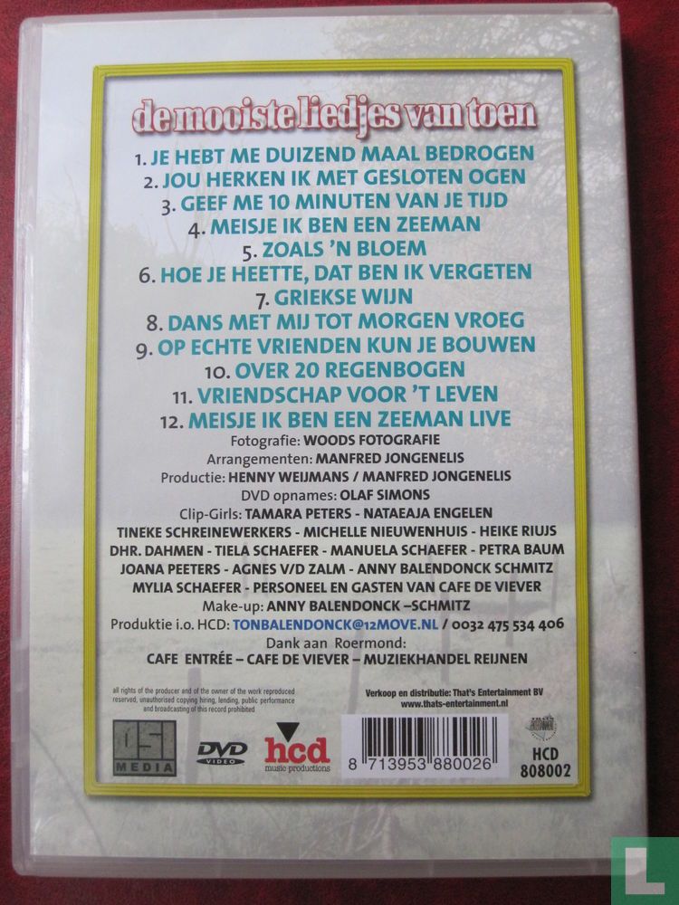 De mooiste liedjes van toen